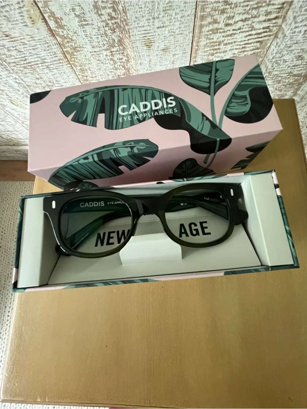 Caddis Green Rectangular Eyeglasses - Reading- new in box!